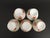 Early 20th Century Vintage Sherbets With Hand Painted Cherries - Set of 5 For Sale - Image 5 of 13