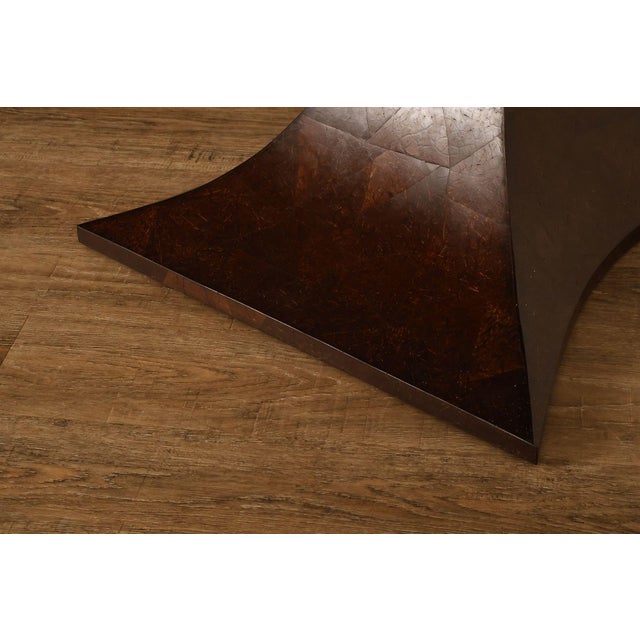 Sculptural Pair Of Coconut Shell Veneer Side Tables For Sale - Image 12 of 18