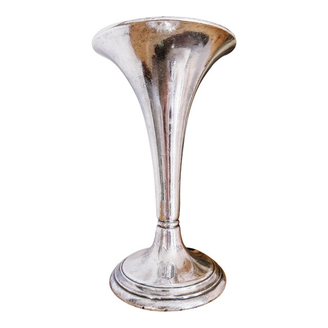 1898 Silver Plated Vase From Dollar Steamship Lines For Sale
