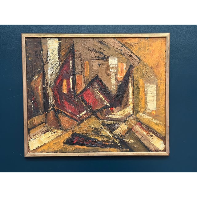 Kenneth Larsson, Composition, 1960s, Oil on Panel For Sale - Image 14 of 18