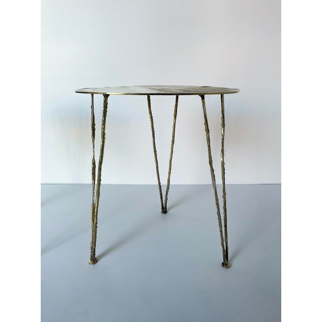 1970s Vintage Brass Side Table, 1970s For Sale - Image 5 of 14