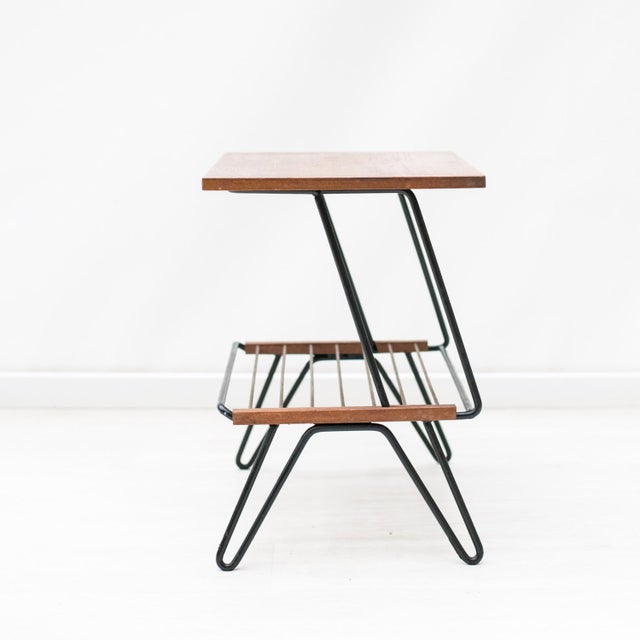 Black Magazine Table, 1960s For Sale - Image 11 of 15
