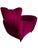 Maroon 3-Seater Sofa and Armchairs in Velvet attributed to Guglielmo Ulrich, 1950s, Set of 3 For Sale - Image 8 of 15