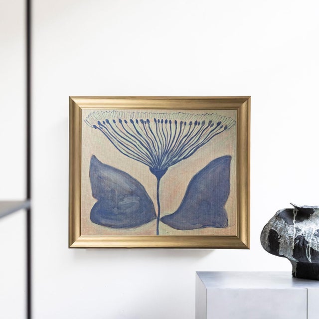 Artist: Tatiana Duperault Medium: Acrylic on canvas Size: 14" x 17" (including frame) Style: Botanical, minimalist, modern...