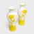 Chinese Pair of Citron to White Peking Glass Vases With Leaping Koi, C. 1930 For Sale - Image 4 of 10