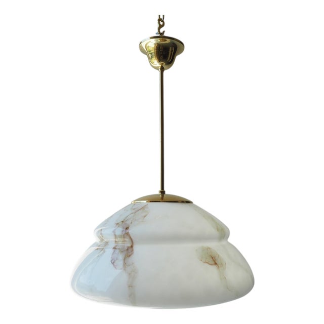 Mid-Century Glass Chandelier attributed to Stefan Tabery, Bohemia, 1960s For Sale