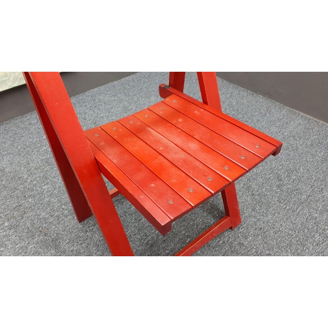 1960s Vintage Folding Chair by Aldo Jacober for Alberto Bazzani, 1960s For Sale - Image 5 of 9