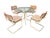 Vintage Italian Marcel Breuer Cesca Chairs and Dining Table- Set of 5 For Sale - Image 17 of 18
