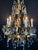 Gold Vintage Italian Gilt Tole Mid-Century Modern Chandlier For Sale - Image 8 of 15