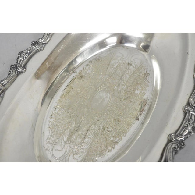 Vintage Victorian Style Silver Plated Ova Trinket Serving Dish (D) For Sale - Image 9 of 18