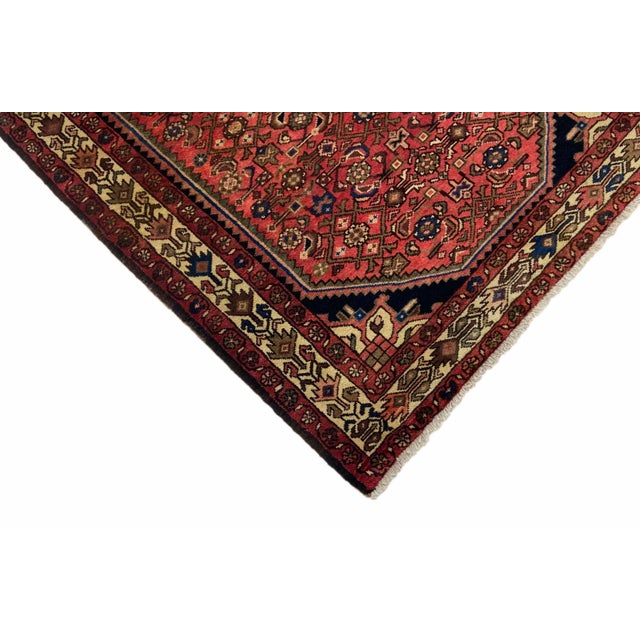 Middle Eastern Hand-Knotted Hosseinabad Rug For Sale - Image 4 of 8