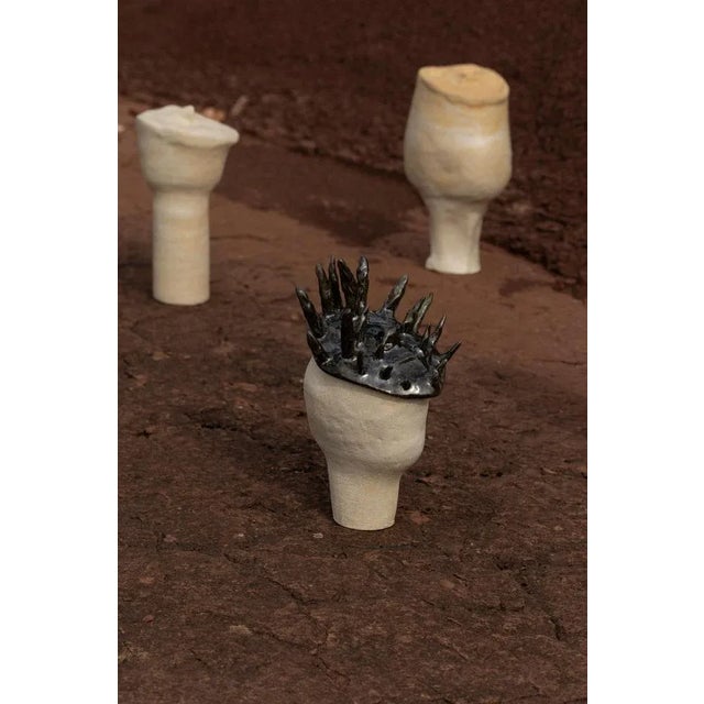 Black Mask Sculpture by Eglė Šimkus For Sale - Image 8 of 11