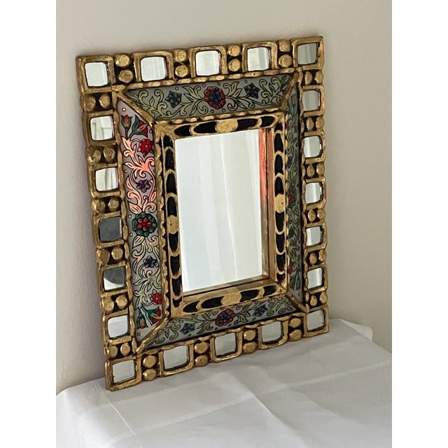 Hollywood Regency Vintage Colombian Mirror For Sale - Image 3 of 7