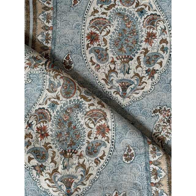 G P & J Baker | SKU: K BP10831-4 G P & J Baker Coromandel Blue/Sand Linen Fabric 4 1/2 yards Collection COROMANDEL Width...