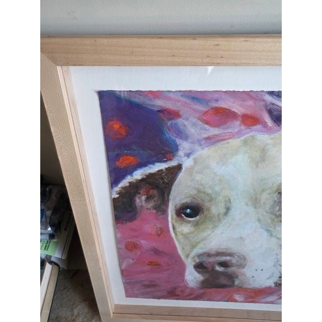 Contemporary Original Dog Portrait Pastel For Sale - Image 3 of 15