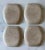 Taupe Set of 4 Mid Century Denwar California Pottery Plates For Sale - Image 8 of 10