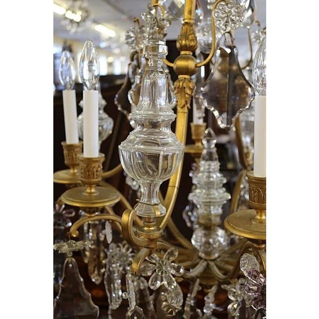 19thc XL Majestic French Louis XV Versailles Gilt Bronze Chandelier Attributed Maison Bagues For Sale In Miami - Image 6 of 15