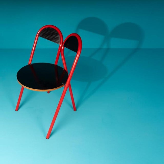 Vintage Primevere Chairs by Rene-Jean Caillette, 1982, Set of 4 For Sale - Image 13 of 14