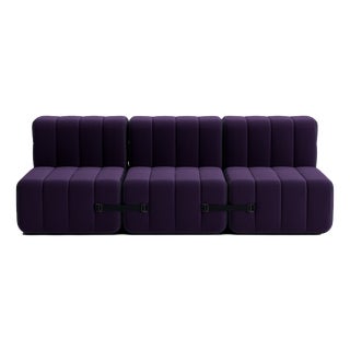 Curt Modular Set - Flexible 3-Seater - Jet - 9607 (Blue / Purple) by Ambivalenz, Set of 6 For Sale