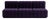 Curt Modular Set - Flexible 3-Seater - Jet - 9607 (Blue / Purple) by Ambivalenz, Set of 6 For Sale