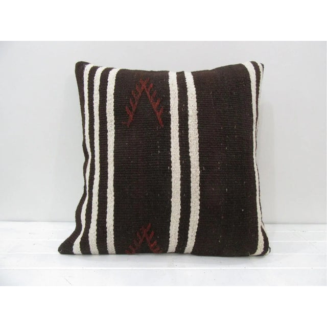Turkish Kilim Pillow Cover For Sale - Image 4 of 4