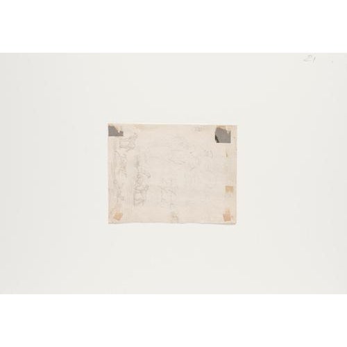 Speech is an original and unique drawing in ink on paper realized by Jan Peter Verdussen, with sketches on the rear. The...