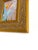 Two original mini paintings by Jessalin Beutler in a set with matching gold frames. Frames are made from vintage molding...