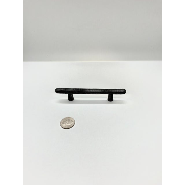 Henredon Pull Black/Bronze Finish. Modern Industrial Design.