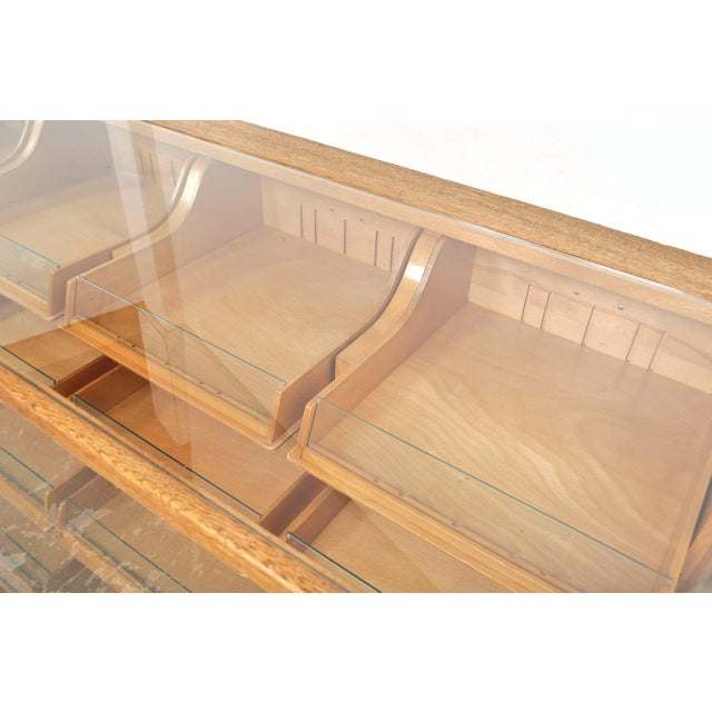 Vintage Shop Display Cabinet in Oak and Beech, 1930s For Sale - Image 17 of 18