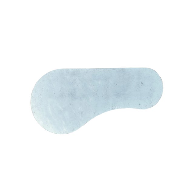 Mid-Century Style White Gesso Coffee Table With Antique Mirrored Top For Sale In Phoenix - Image 6 of 7