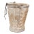 Whitewash Himachal Carved Bucket For Sale