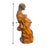 Late 20th Century Raku Fired Pregnant Mother & Child Abstract Modernist Clay Sculpture | Fertility Reimagined For Sale - Image 12 of 12