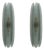 Mid-Century Modern Aqua Green Murano Glass Sconces, 2000, Set of 2 For Sale