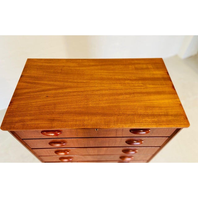 Brown Mid-Century Danish Teak Chest of Drawers, 1960s For Sale - Image 8 of 13