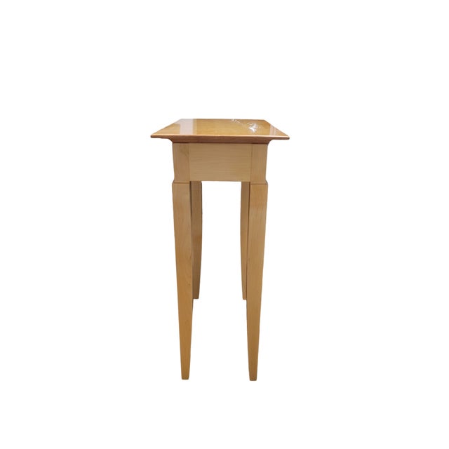 Modern Curly Maple Side Table For Sale - Image 3 of 4