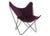 Original Vintage Butterfly Chair Black Metal Frame W New Purple Fabric Cover For Sale - Image 9 of 9