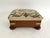 Wood English Needlepoint and Mahogany Foot Stool For Sale - Image 7 of 9