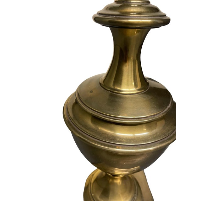 Mid-Century Modern Stiffel Brass Hollywood Regency Urn/Trophy Table Lamp For Sale - Image 11 of 12