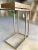 Crate & Barrel Crate & Barrel Echo Modern Industrial C-Table in Antique Brass Finish With Mirrored Glass, Imar-199-Cb For Sale - Image 4 of 12