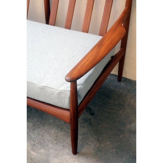 Wood Vintage Two-Seater Sofa in Teak, 1960s For Sale - Image 7 of 11