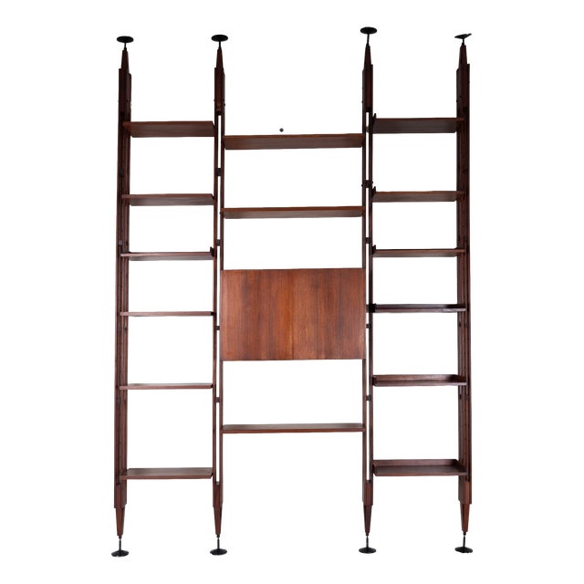 Lb7 Three-Bay Bookcase by Franco Albini for Poggi, 1950 For Sale