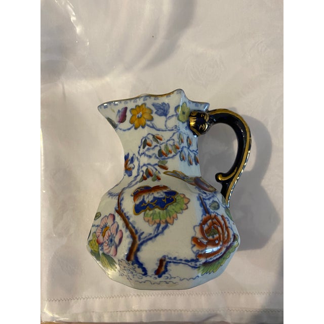 Two Early 19th Century Mason's Patent Ironstone China Pitchers Hydra Handles For Sale - Image 9 of 13