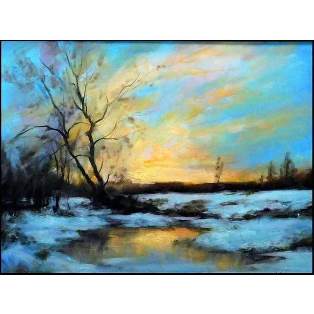 "Untitled" Dennis Sheehan Oil Painting on Canvas, Framed For Sale - Image 4 of 5