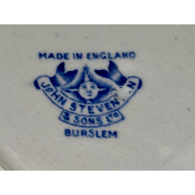 Blue Mid 20th Century Blue and White Wall Plate Grouping / Collection - Set of 9 For Sale - Image 8 of 12