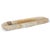 Sculpted from natural onyx, this elongated decorative bowl showcases a captivating blend of warm honey, creamy beige, and...