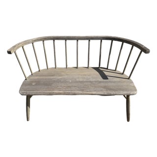 Vintage Spindle Back Windsor Bench For Sale