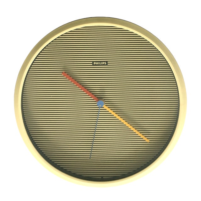 Vintage Wall Clock from Philips, 1970s For Sale - Image 12 of 12