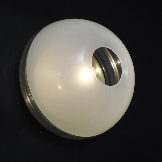 White 20th Century Italian Plexiglass Flush Mount by iGuzzini For Sale - Image 8 of 12