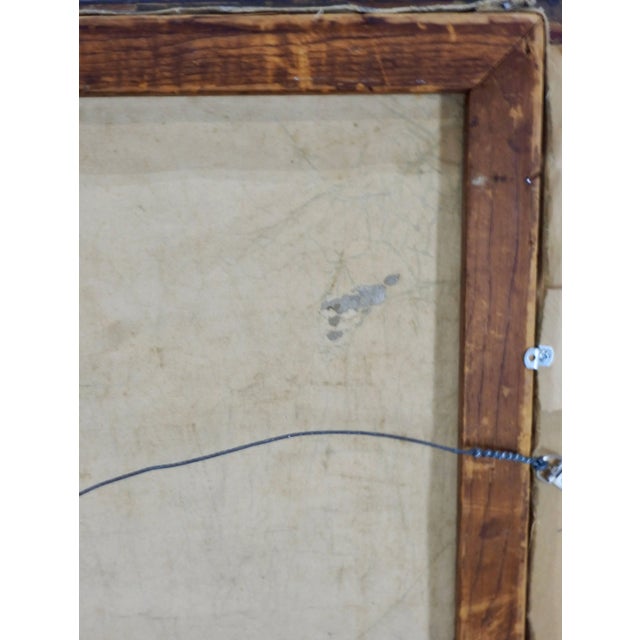 Early 19th Century Oil on Canvas Apple Orchard For Sale - Image 9 of 10