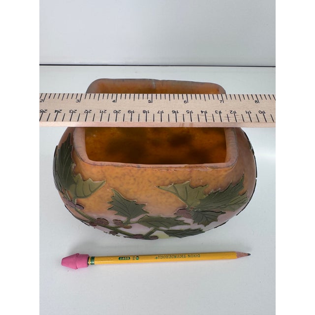 Lagras Art Nouveau Red Holly Berry Vase For Sale - Image 9 of 11